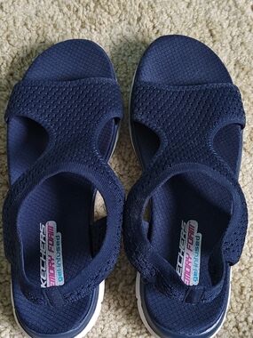 Skechers Navy Blue Mesh Women's Sandals. Size 9